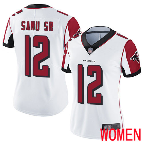 Atlanta Falcons Limited White Women Mohamed Sanu Road Jersey NFL Football #12 Vapor Untouchable